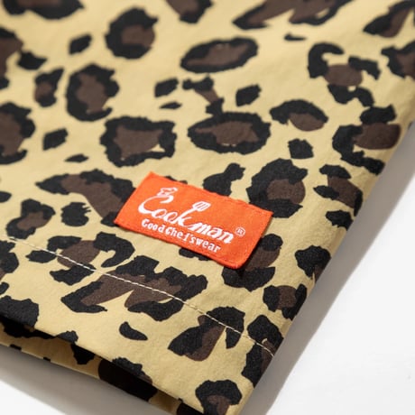Cookman Chef Pants Short Light Leopard (Beige)｜クックマン シェフパンツ ショート ライトレオパード（ベージュ）