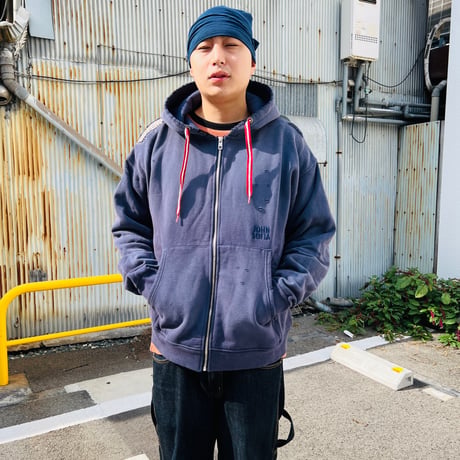JOHN SOFIA Border Tube Beanie (Black&Blue)｜ジョンソフィア ボーダー チューブ ビーニー（ブラック＆ブルー）