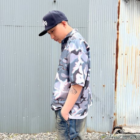 JOHN SOFIA RIPSTOP 3D CITY CAMO SHIRT (GRAY)｜ジョンソフィア リップストップ 3D シティカモ シャツ（グレー）