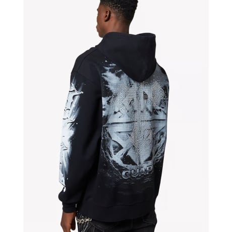 GUAPI Black Heavens Vault Hoodie V3 (Black)｜グアピ ブラック ヘブンズ ヴォルト フーディー V3（ブラック）