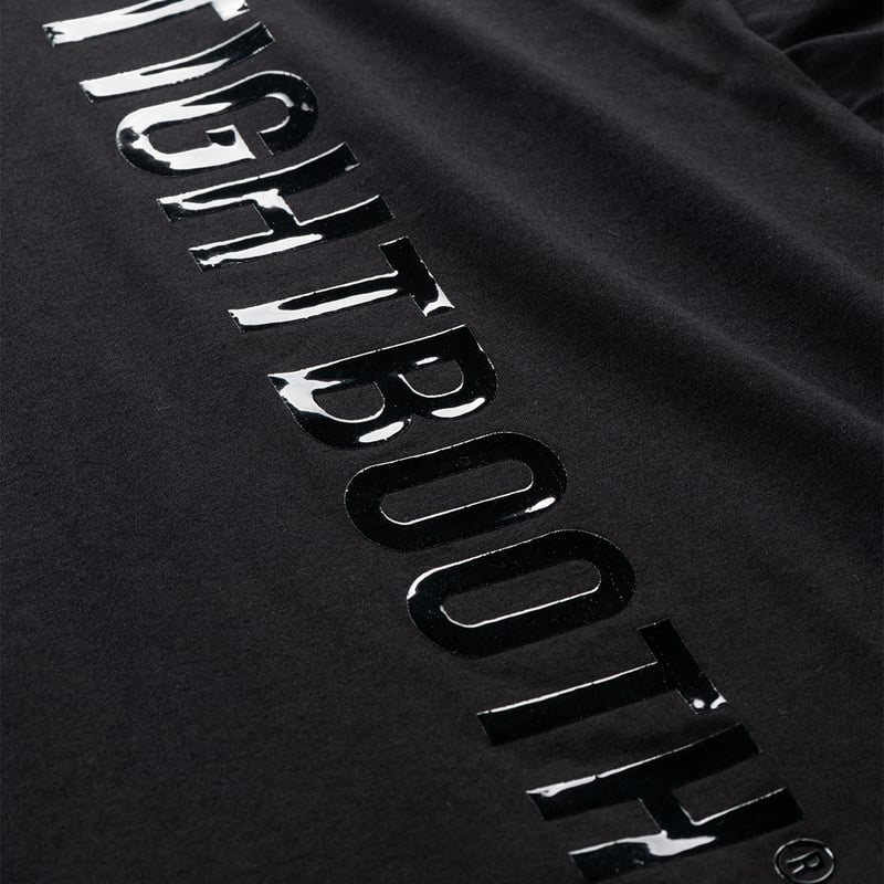 TIGHTBOOTH LABEL LOGO L/S T-SHIRT (Black)｜タイトブー