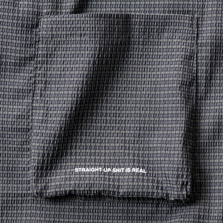 TIGHTBOOTH SEERSUCKER ROLL UP SHIRT (Gray)｜タイトブース シアサッカー ロールアップ シャツ（グレー）