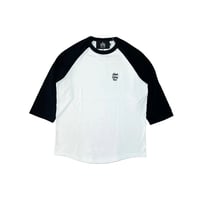 AFC Mini Logo 3/4 Raglan Tee (Wht/Blk/Blk)｜AFC ミニロゴ ラグランTシャツ（ホワイト/ブラック/ブラック）