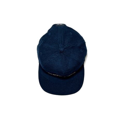JOHN SOFIA Logo Corduroy Snapback (Navy/Beige)｜ジョンソフィア ロゴコーデュロイ スナップバック（ネイビー/ベージュ）