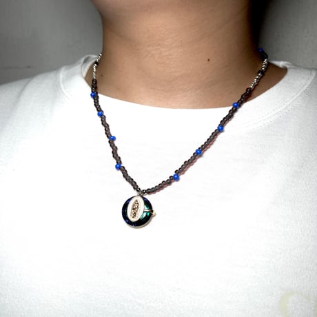 JOHN SOFIA Blue Stone Beads Necklace (Blue)｜ジョンソフィア ブルーストーン ビーズネックレス（ブルー）