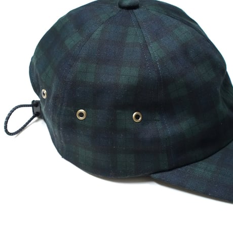 FLATLUX Pop Longbill Cap (Black Watch, Dark Teal)｜フラットラックス ポップ ロングビルキャップ（ブラックウォッチ/ダークティール）