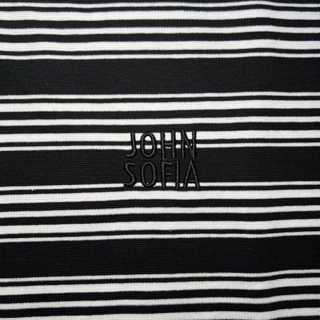 JOHN SOFIA Border Crewneck (Oreo & Green)｜ジョンソフィア ボーダークルーネック（オレオ＆グリーン）