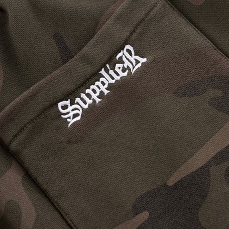 SUPPLIER Camouflage Baggy Sweat Shorts (KAHKI)｜サプライヤー カモフラージュ バギースウェットショーツ（カーキ)