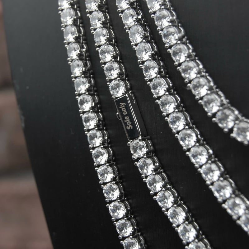 ole Only CZ Diamond 4mm Tennis Chain Necklace