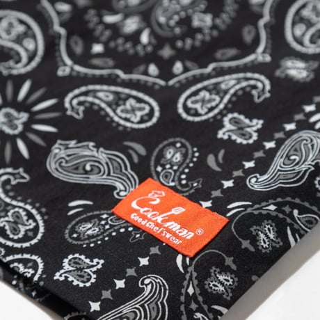 Cookman Chef Pants Short Light Paisley (Black)｜クックマン シェフパンツ ショート ライトペイズリー（ブラック）