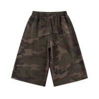SUPPLIER Camouflage Baggy Sweat Shorts (KAHKI)｜サプライヤー カモフラージュ バギースウェットショーツ（カーキ)