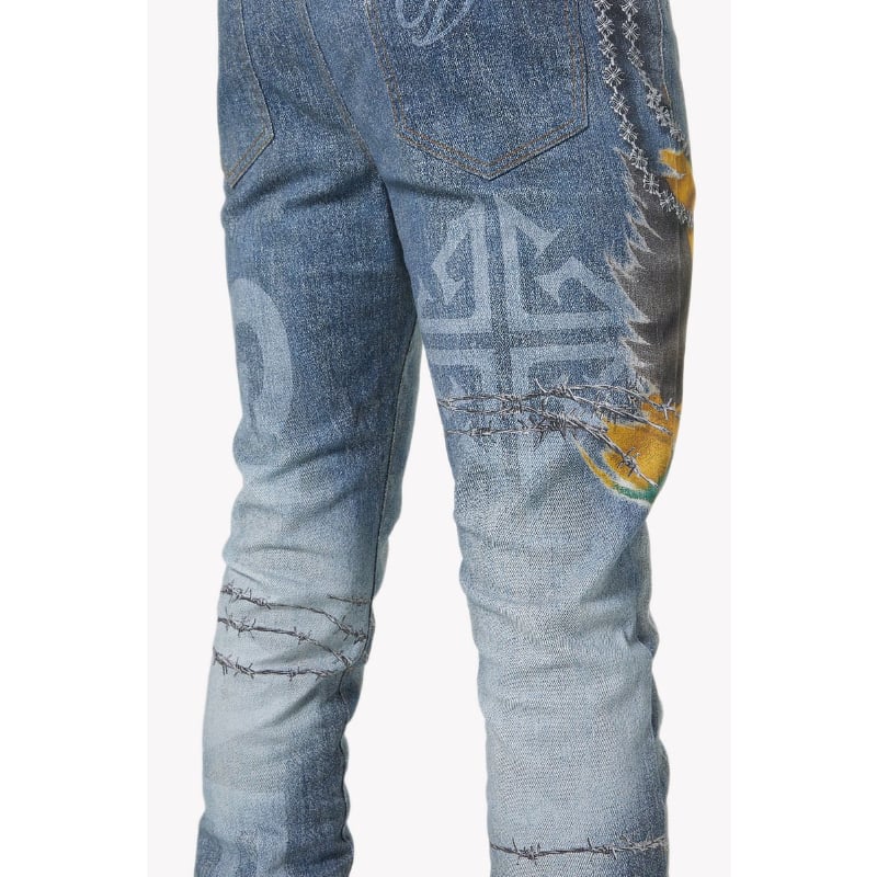 GUAPI × Vybz Kartel World Boss Freedom Denim V1