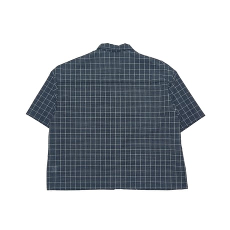 JOHN SOFIA One Button Check Shirt (Black)｜ジョンソフィア ワンボタン チェックシャツ（ブラック）