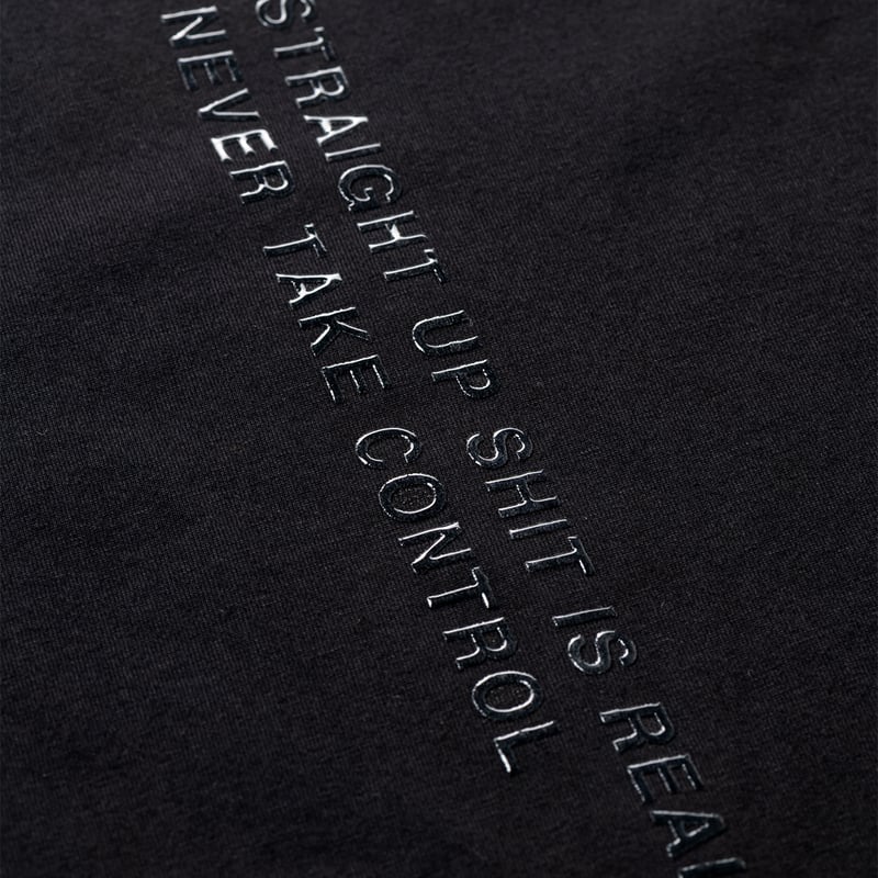 TIGHTBOOTH LABEL LOGO L/S T-SHIRT (Black)｜タイトブー