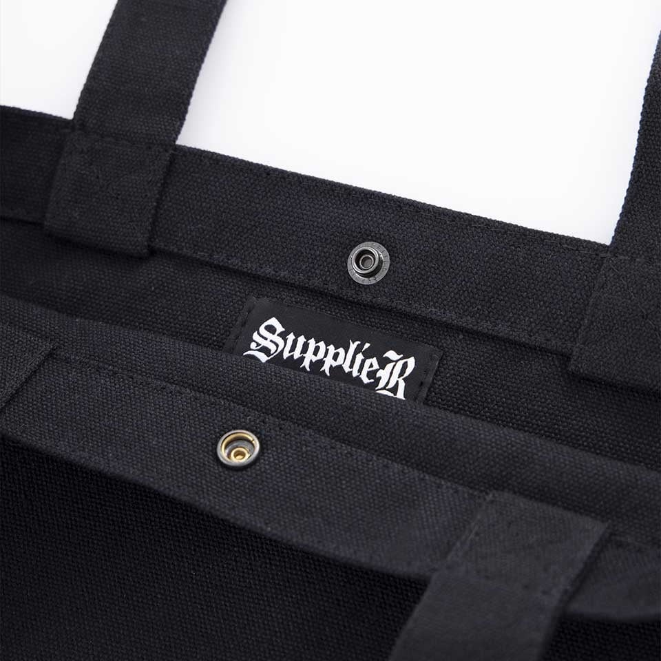 AGE FACTORY×SUPPLIER Logo Tote Bag (Black)｜エイジフ