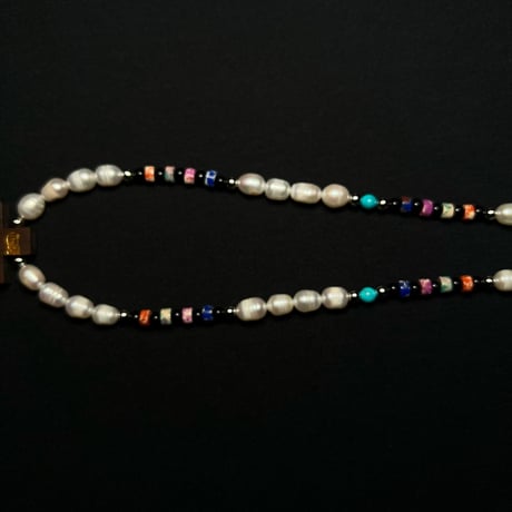 JOHN SOFIA Jeasus Pearl beads necklace (White)｜ジョンソフィア ジーザス パール ビーズネックレス（ホワイト）