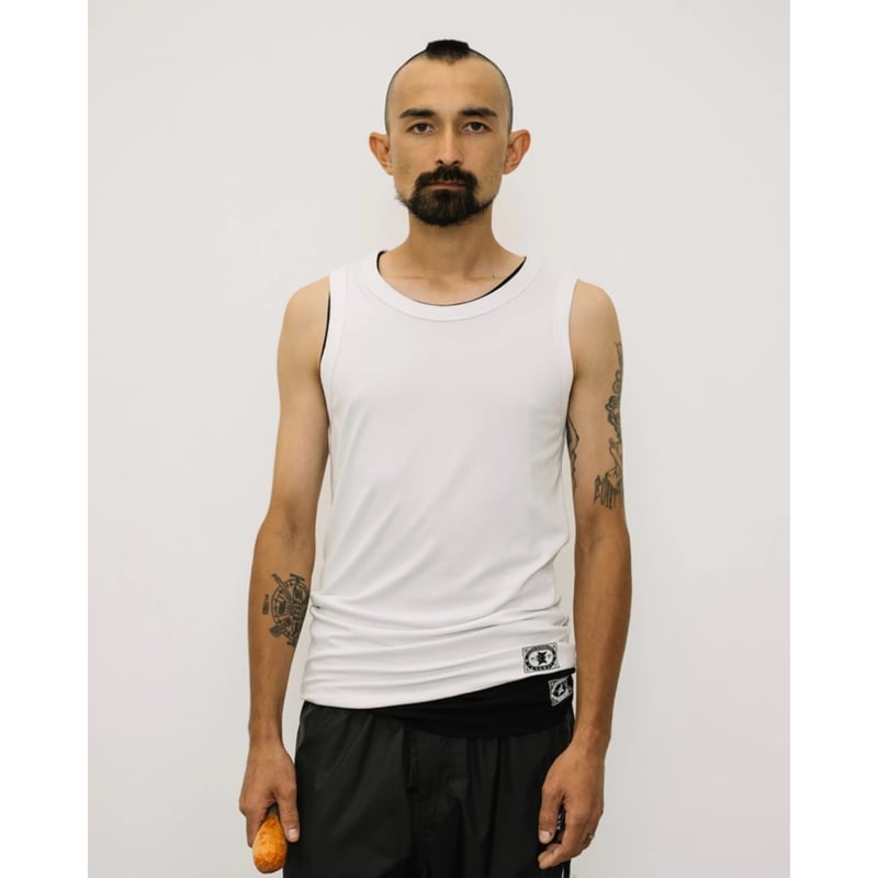 EVISEN MATCH LOGO TANK TOP “2 Pack” (White & Bl