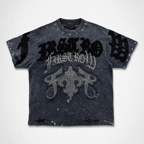 FIRST ROW FAITH DEALER FLEUR DE LIS TEE (Black)｜ファーストロウ フェイス ディーラー フルール・ド・リス ティー（ブラック）