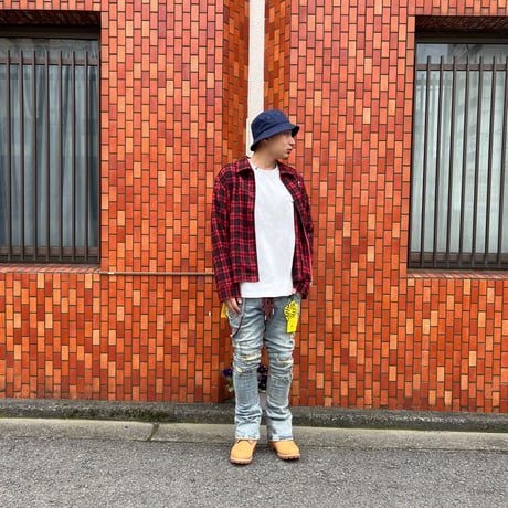 REVENGE EMBSPIDER FLANNEL (RED)｜リベンジ EMBスパイダー フランネル（レッド）