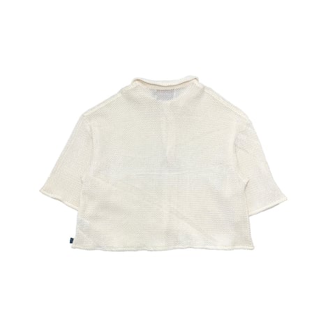 JOHN SOFIA Popcorn Knit Shirt (Off White)｜ジョンソフィア ポップコーンニット シャツ（オフホワイト）