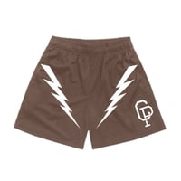 CRISP Lightning Mesh Shorts (Brown)｜クリスプ ライトニング メッシュ ショーツ（ブラウン)