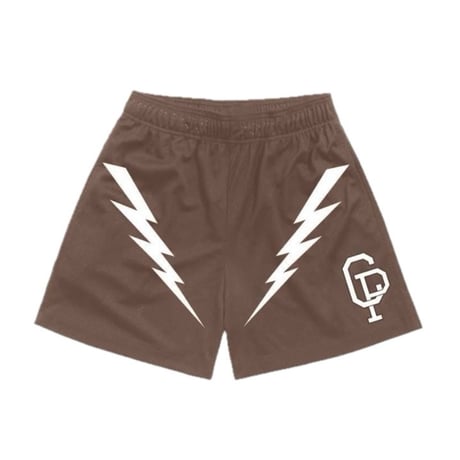 CRISP Lightning Mesh Shorts (Brown)｜クリスプ ライトニング メッシュ ショーツ（ブラウン)