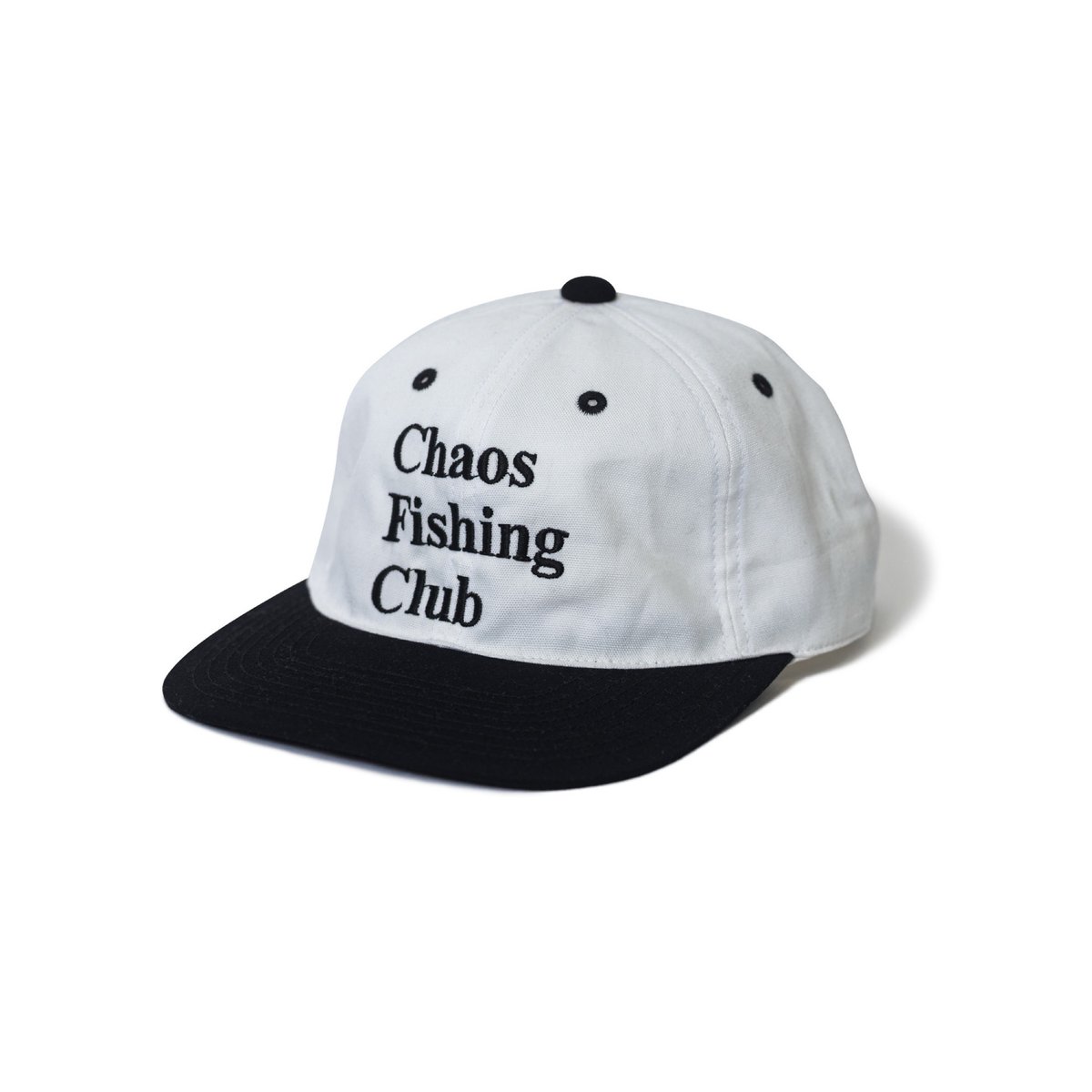Chaos Fishing Club カオスフィッシングクラブ BB キャップ Chaos Fishing Club Logo Cap (WHITE×BLACK)｜カオス フ