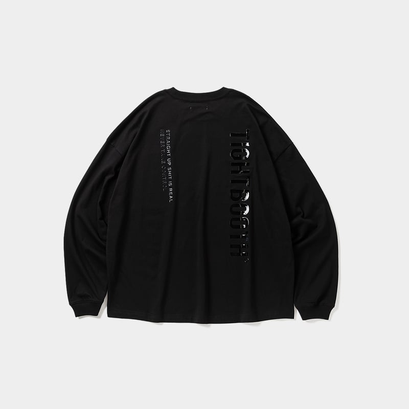 新品　TIGHTBOOTH 長袖Tシャツ L 黒 プリント TIGHTBOOTH LABEL LOGO L/S T-SHIRT (Black)｜タイトブー
