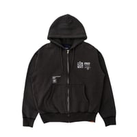 INTERBREED WIP Faded Zip Hoodie (Fade Black)｜インターブリード WIP フェイデッド ジップフーディー（フェードブラック）
