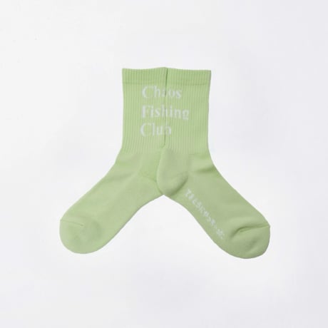 Chaos Fishing Club 1Pac Logo Socks (LIME) | カオス フィッシング クラブ ワンパック ロゴ ソックス (ライム)