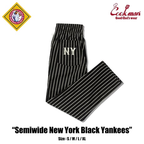 Cookman Chef Pants Semiwide Negro Leagues (NY Black Yankees)｜クックマン セミワイド シェフパンツ ニグロリーグ（NYブラックヤンキース）