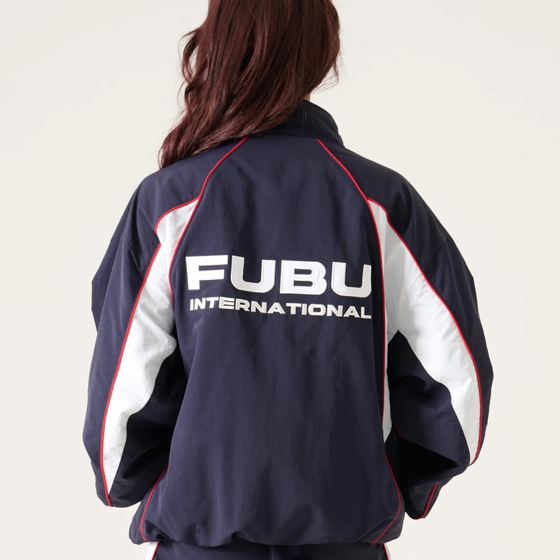 FUBU TRACK JACKET & PANTS “SET-UP” (NAVY)｜フブ トラ