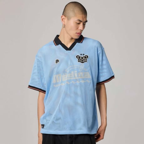 GRIMEY CHIEF MACHETAZOS WARRIOR MESH SOCCER JERSEY (BLUE)｜グライミー チーフウォリアー メッシュ サッカージャージ（ブルー）