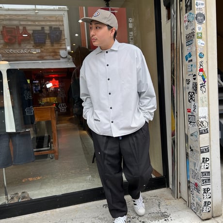JOHN SOFIA Daisy Squares LS Shirt (White)｜ジョンソフィア デイジースクエアーズ ロングスリーブシャツ（ホワイト）
