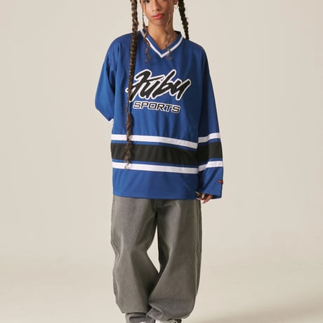 FUBU Hockey Shirts (BLUE)｜フブ ホッケーシャツ（ブルー）