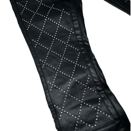 VALABASAS PUNCTURED STACKED (BLACK) | ヴァラバサス パンクチャード スタックド (ブラック)