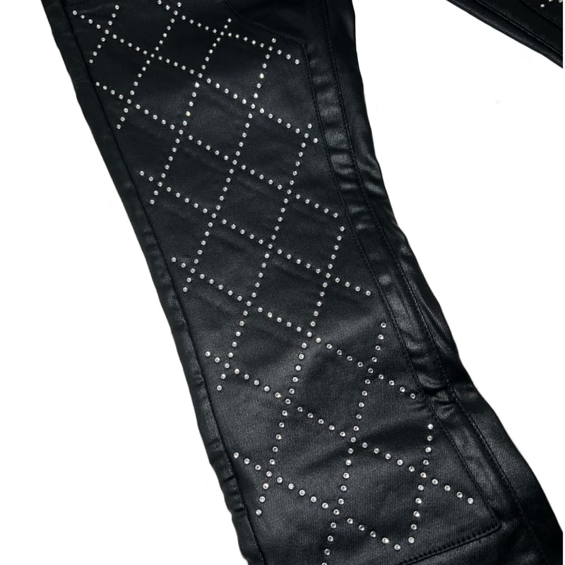 VALABASAS PUNCTURED STACKED (BLACK) | ヴァラバサス パン