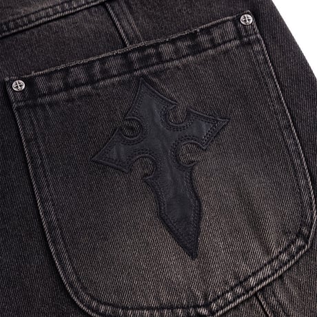 SUPPLIER Switching Pierced Baggy Jeans (BLACK)｜サプライヤー スウィッチング ピアスト バギージーンズ（ブラック）