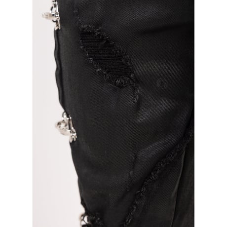GUAPI Obsidian Black Aviation Clasp Denim (Black)｜グアピ オブシディアン ブラック アビエーション クラスプ デニム（ブラック）