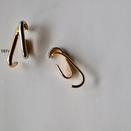 【nikori】two-tone cross ear caff