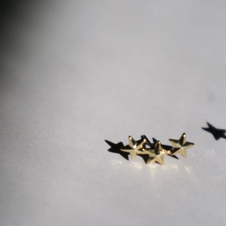 【nikori】　three stars  smile　 earring（1ケ販売）