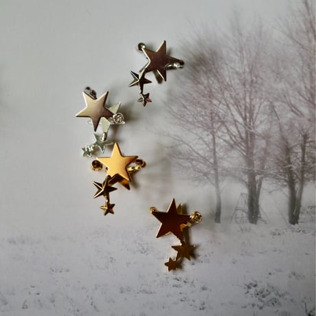 【nikori】stars bar ear caff（右耳用）