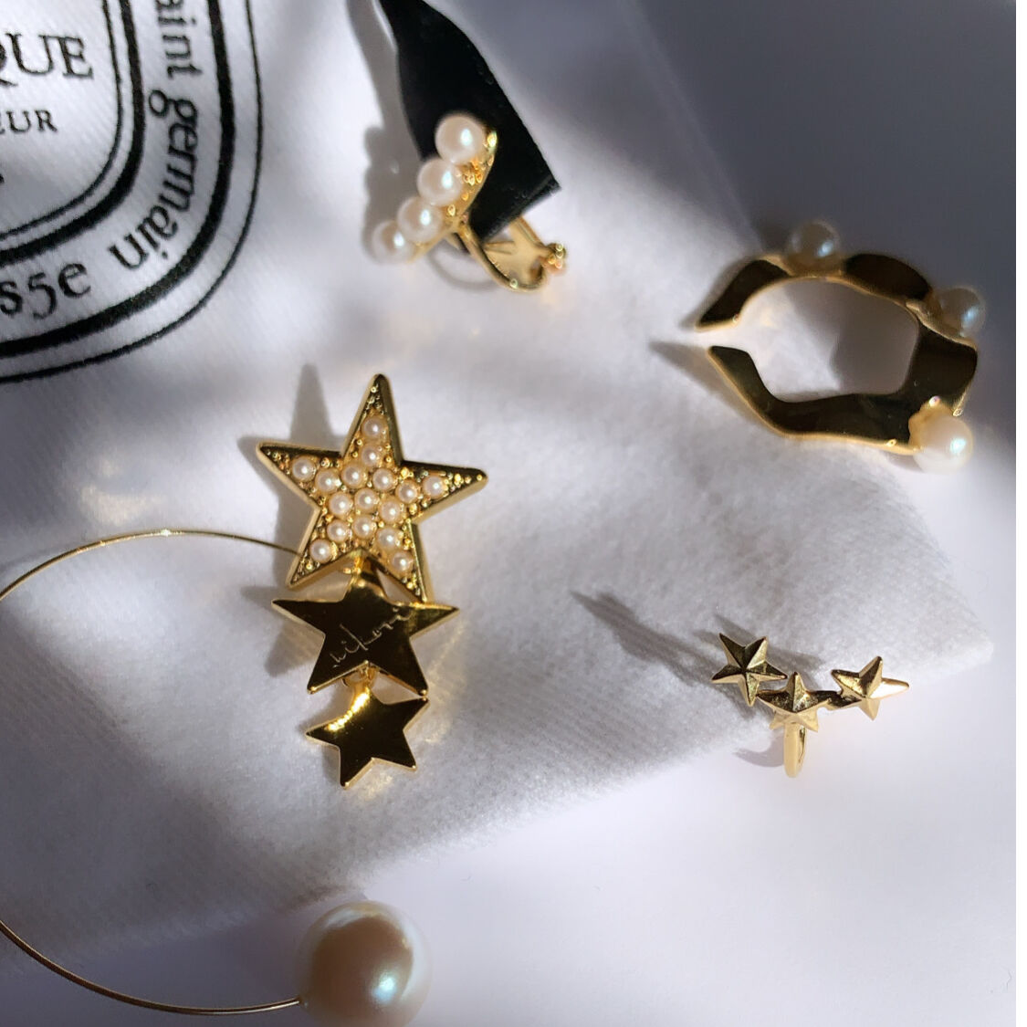 新品　nikoriさんピアスセット nikori】 three stars smile earring（1ケ販売） | ni
