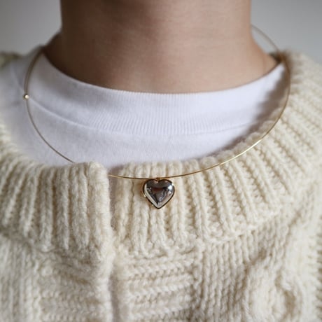 【nikori】metal heart choker
