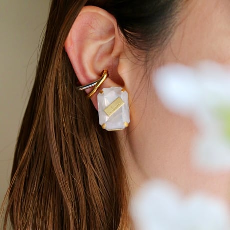 【nikori】　cubic botanical gem  ピアス