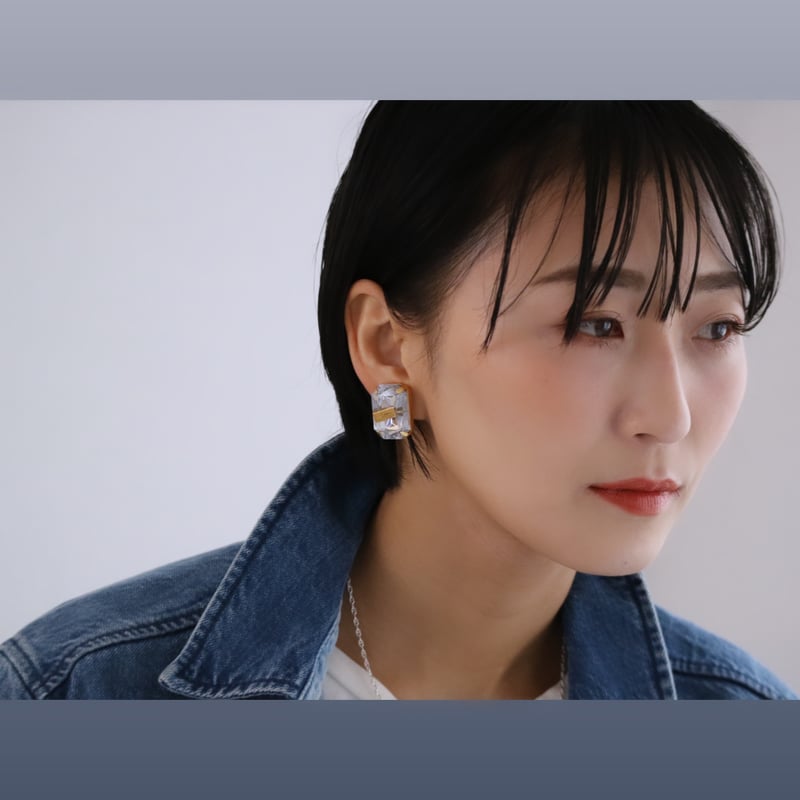 nikori】 cubic studs type ピアス | nikori・Paw
