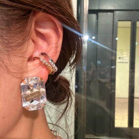 【nikori】twist stone ear caff