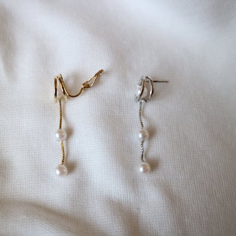 【nikori】　threepearl circle 　pierce