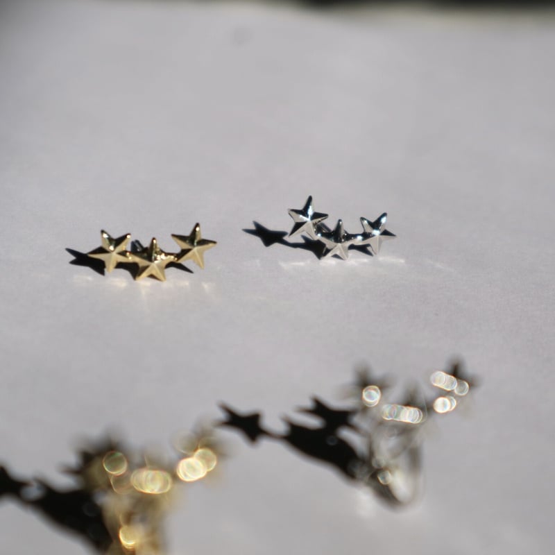 nikori】 three stars smile earring（1ケ販売） | ni