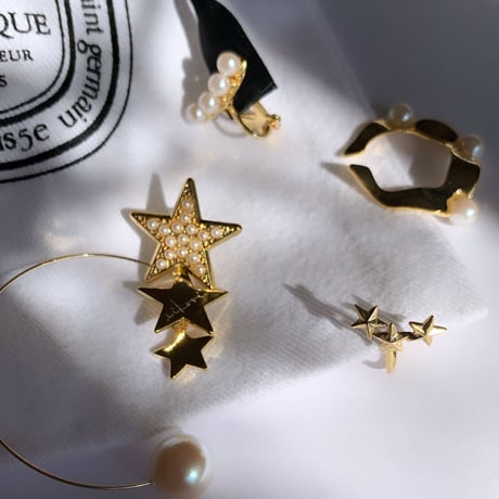 【nikori】　three stars  smile　pierce（1ケ販売）
